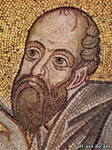 Apostle Paul, Detail Mosaic The Eucharist, St. Sophia Cathedral in Kiev