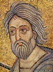 Apostle Andrew, Detail Mosaic The Eucharist, St. Sophia Cathedral in Kiev