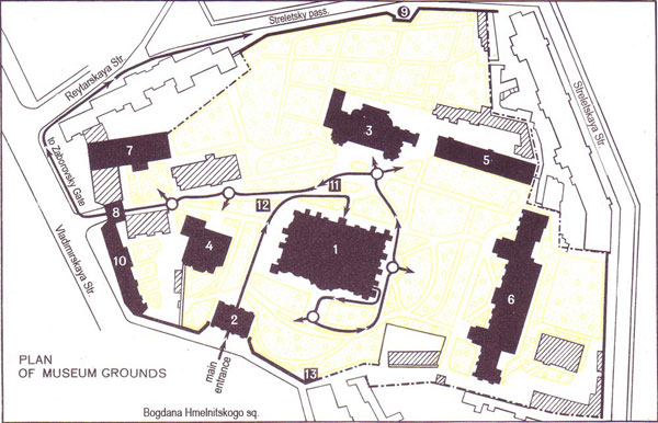Plan of St. Sophia Cathedral in Kiev