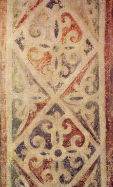 Fresco ornamentation Detail St. Sophia Cathedral in Kiev