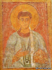 Fresco St. Ermilos St. Sophia Cathedral in Kiev